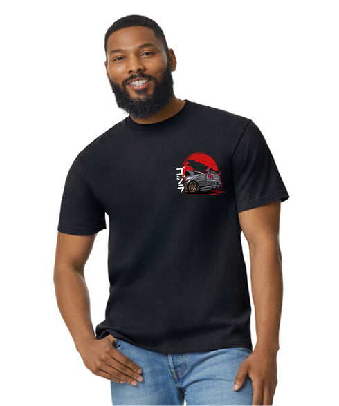 JDM T-Shirt Japanese Modified Automotive Street Drift Drag Race Car Godzilla Skyline rear 07
